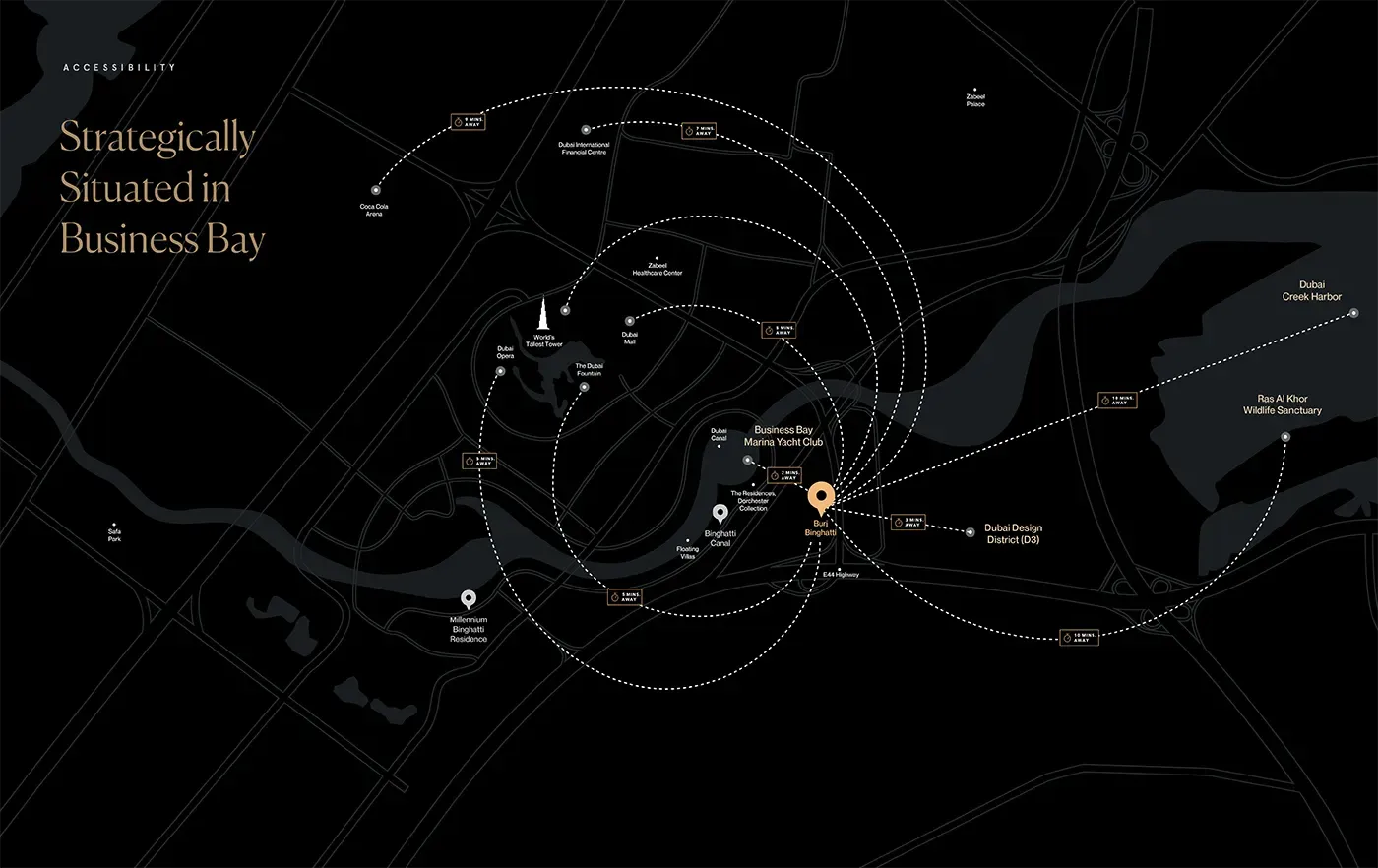 Burj Binghatti Map