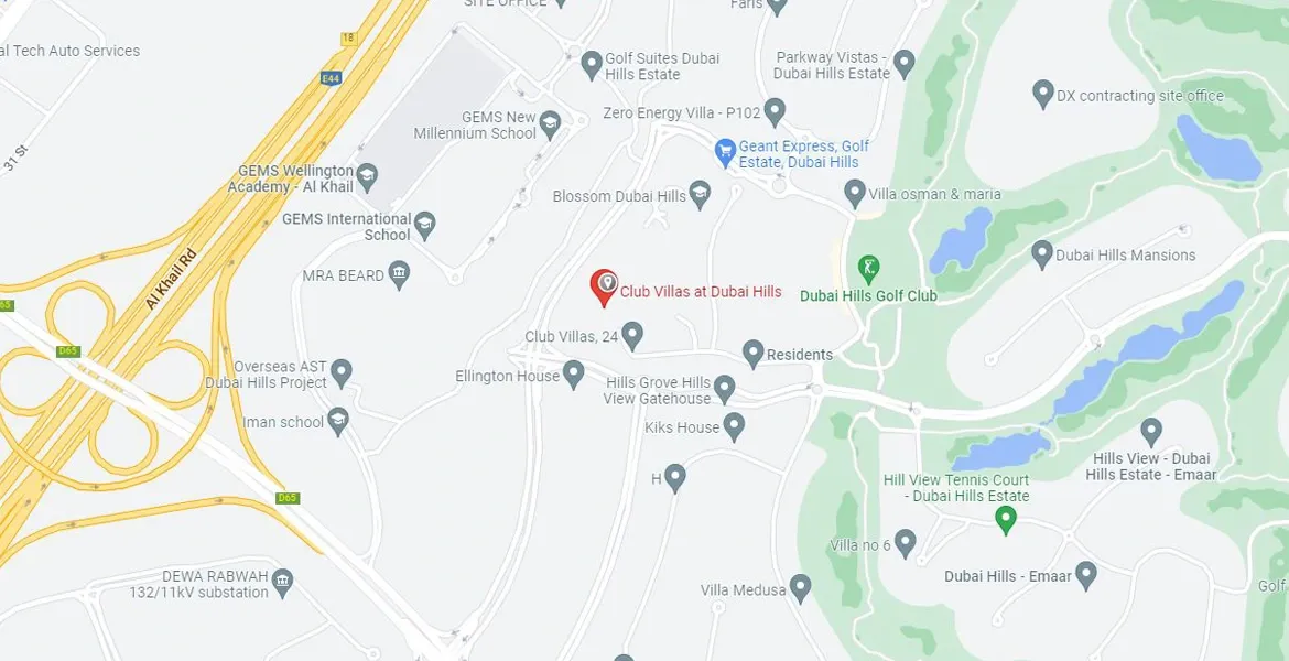 Club Villas Map