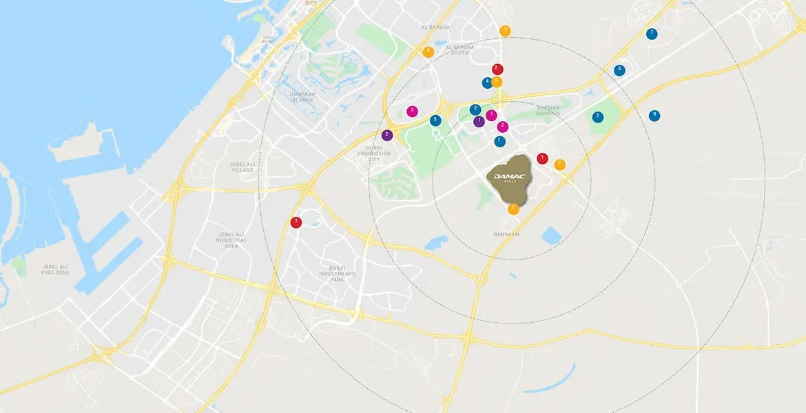 Green Acres Villas Map