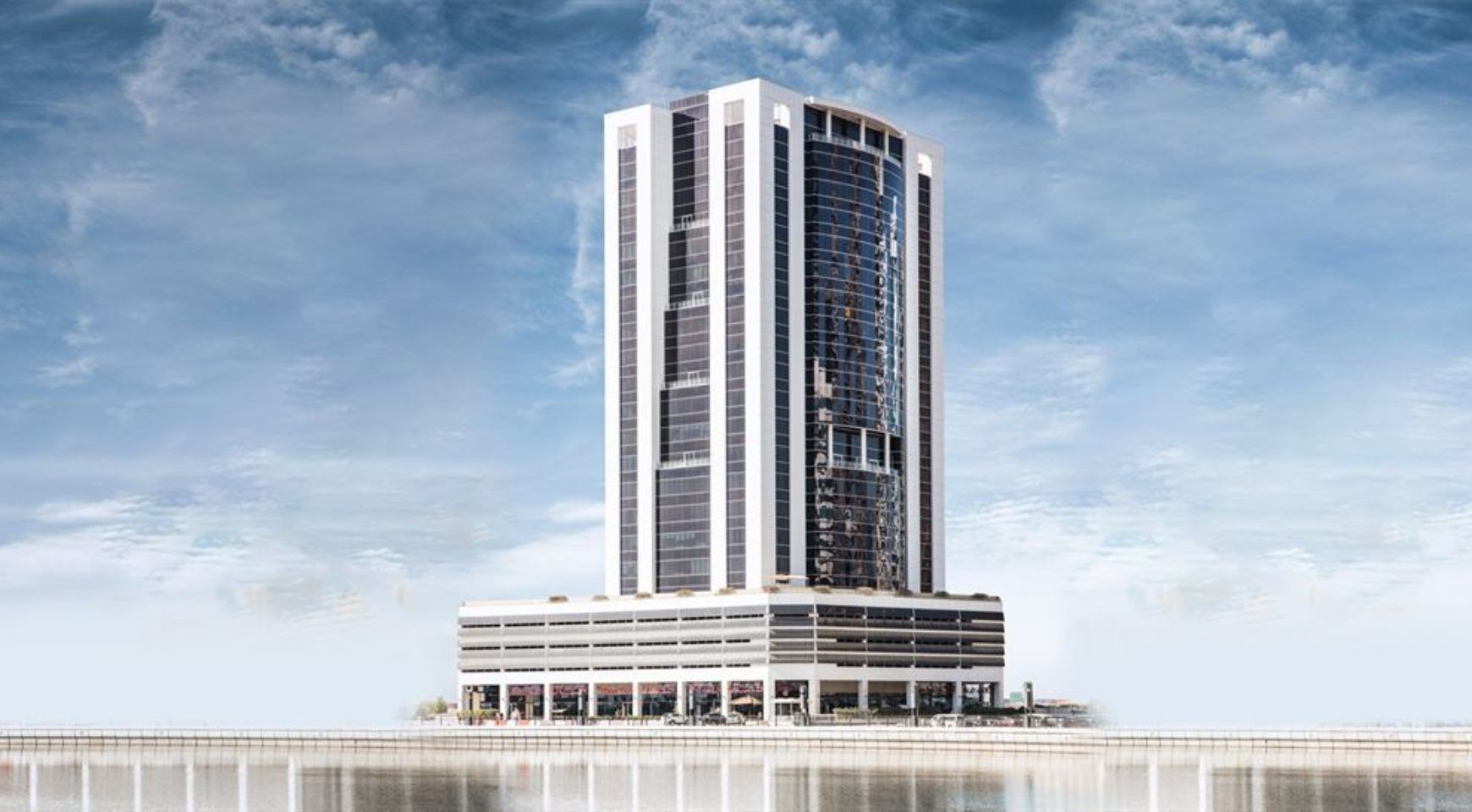 Modern Business Bay commercial tower