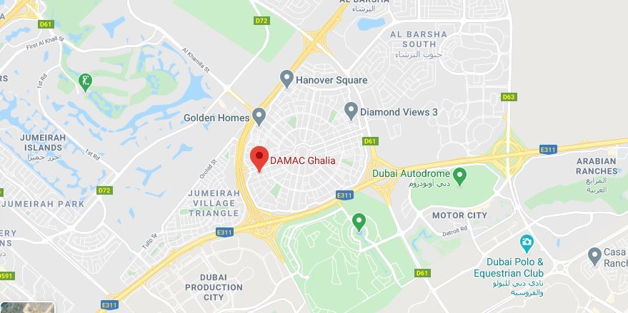 Ghalia Towers Map