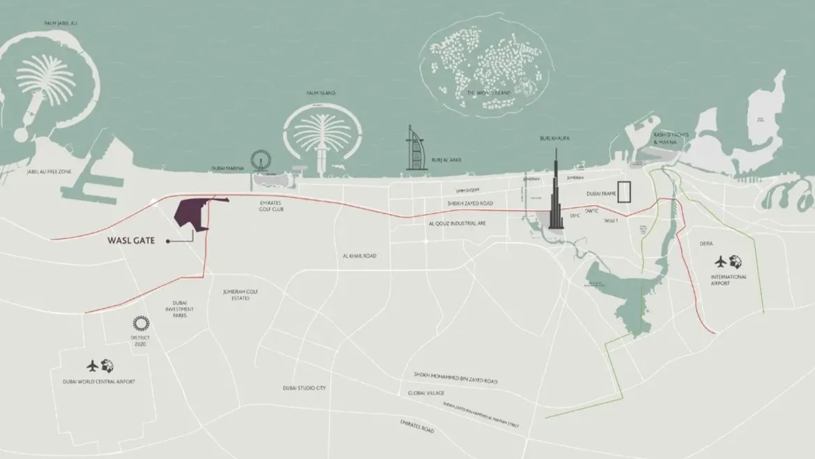 Hillside Residences at Wasl1 Map