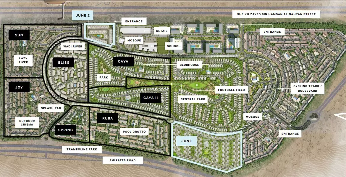 June 2 Villas Map