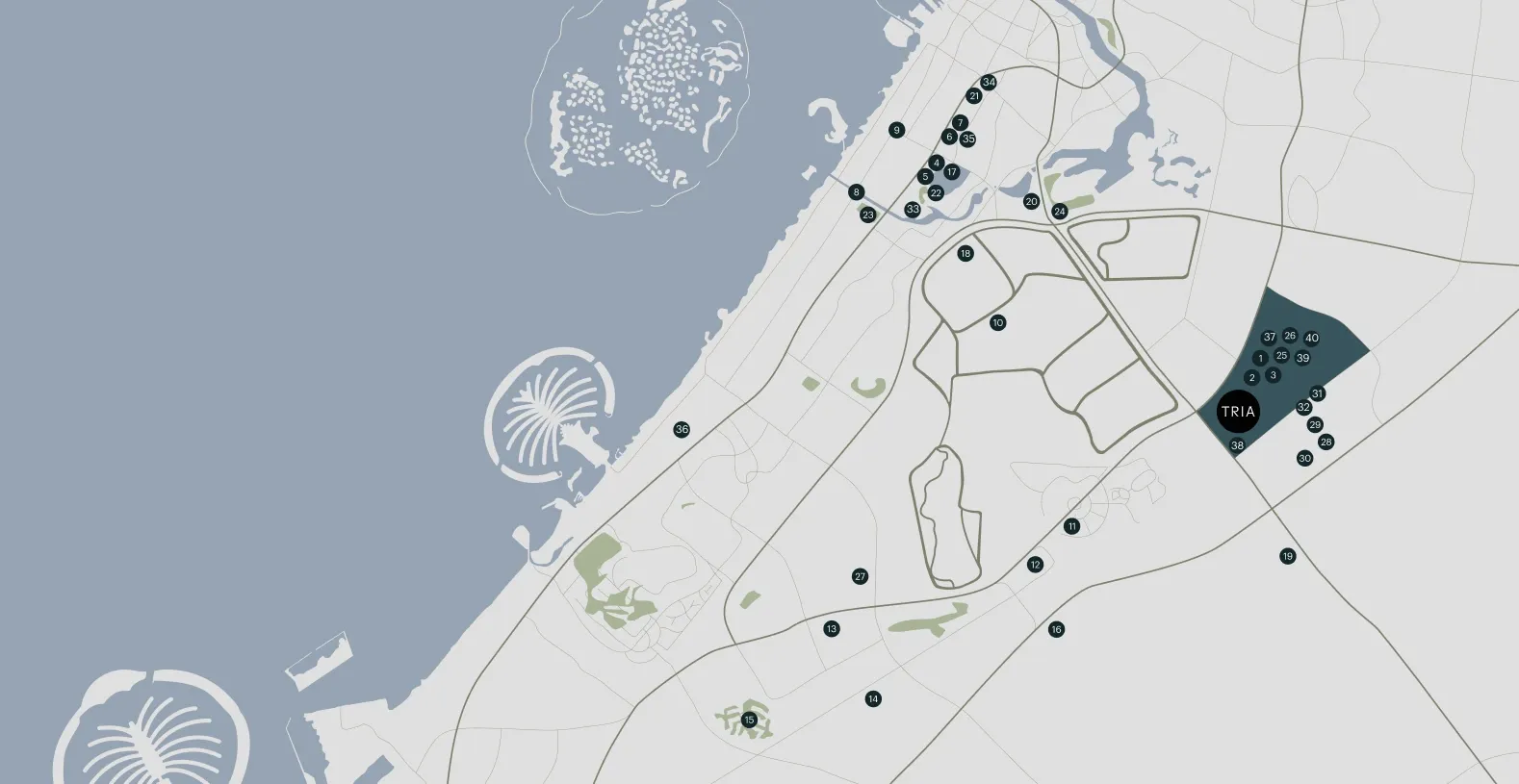 THE EAST CREST Apartments Map 
