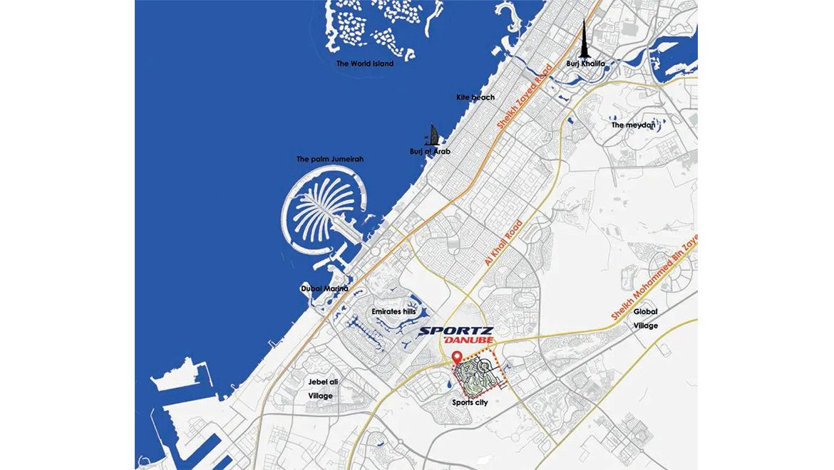 Sportz By Danube By Danube Map
