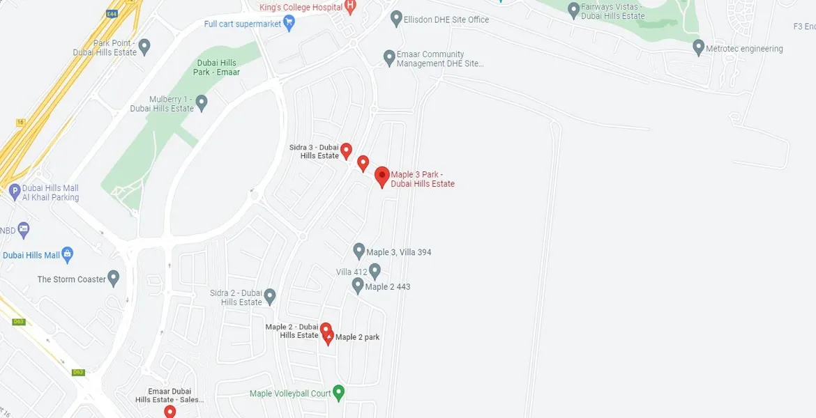 Maple III townhouses Map