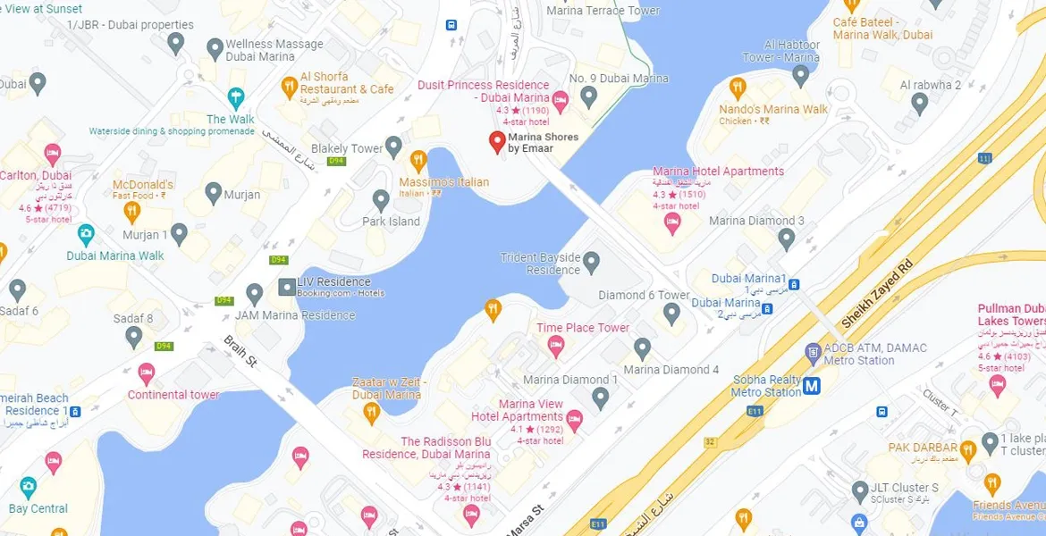 Marina Shores Map