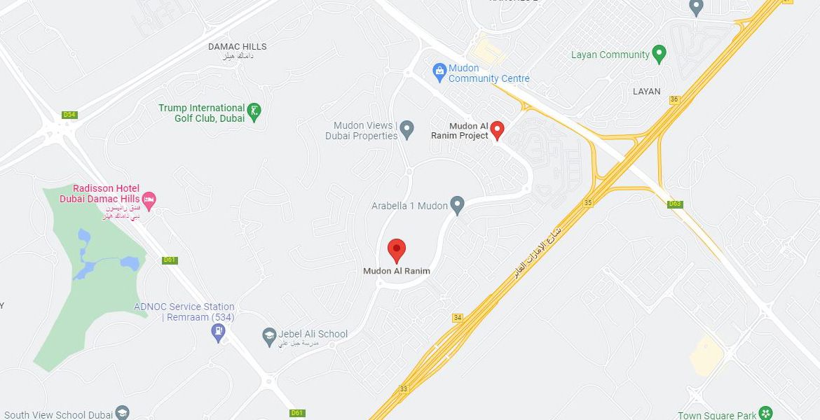 Mudon Al Ranim map