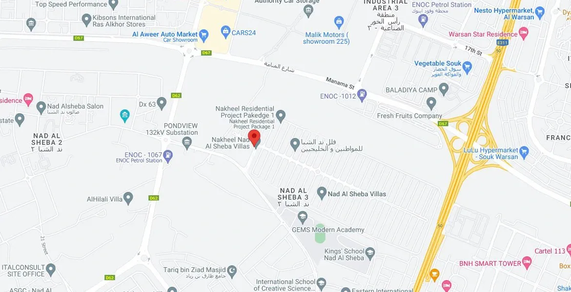  Nad Al Sheba Villas map 