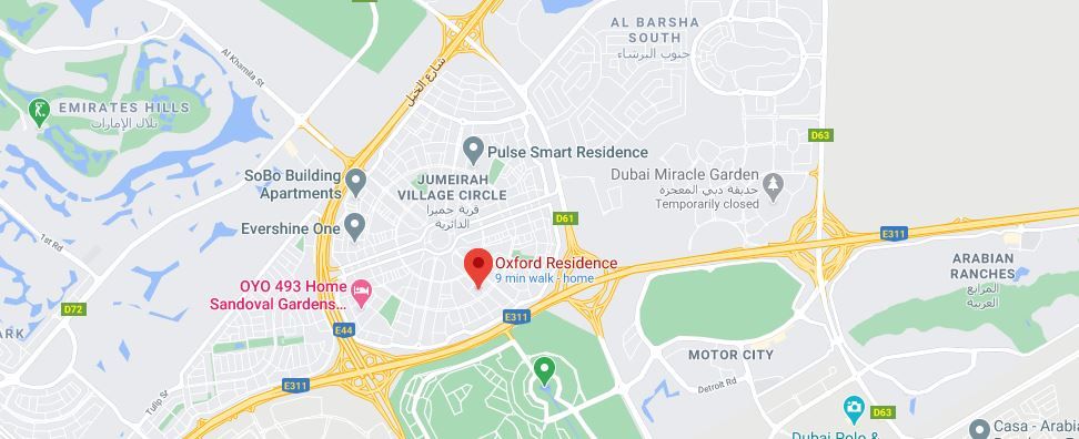 The Oxford Residence Map