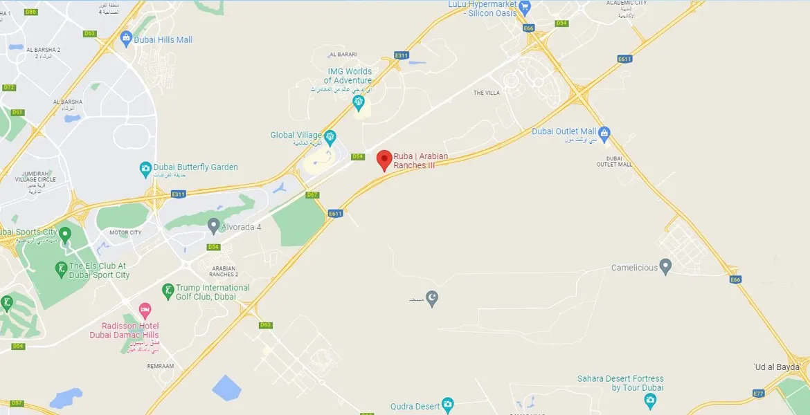 Ruba Townhouses Map