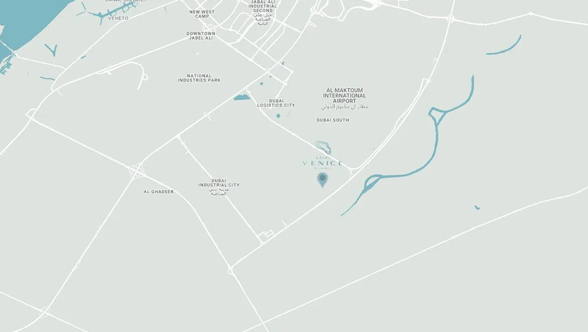 Azizi Venice Residences Map