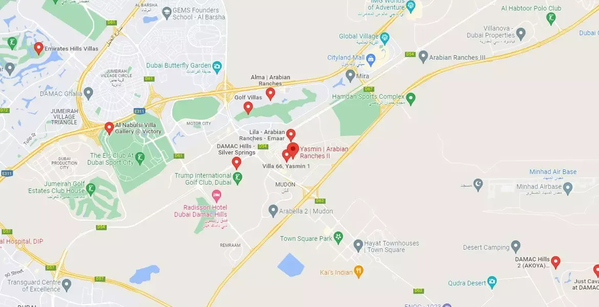 Yasmin Villas Map
